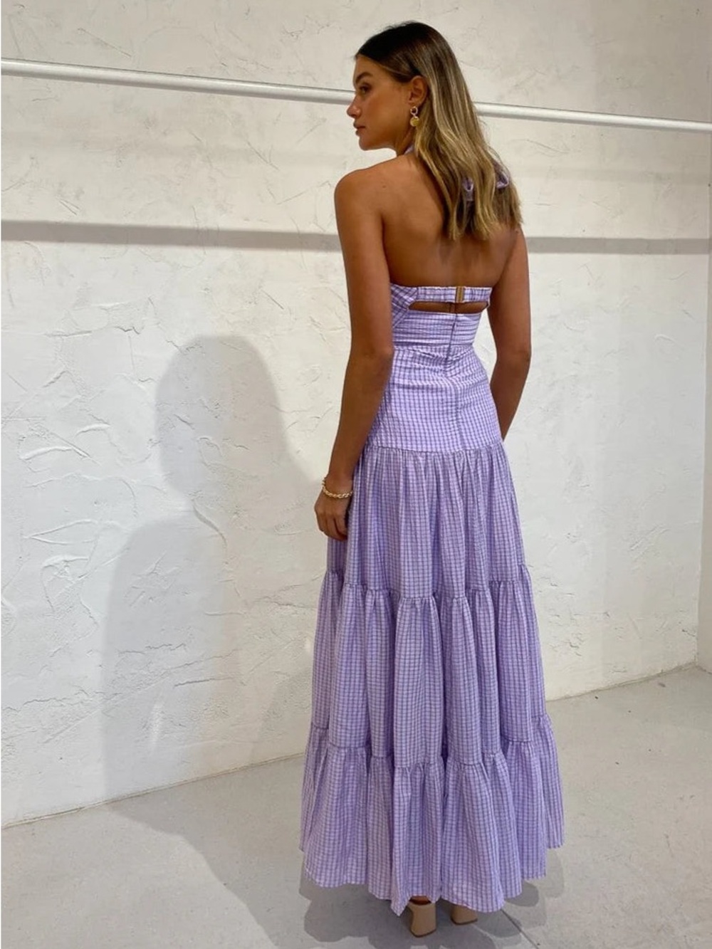 Significant Other Lilac Tuscany Halter Dress Maxi lk Zimmermann US 2 AUS 6 XS - Picture 6 of 12